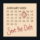 Anpassningsbar Kalender   fotot, baksida, text Spara Datumet<br><div class="desc">Söt Calendar Ideas by EDDA Froehlich | Spara datumet! Det är enkelt att anpassa för evenemanget genom att lägga till egna datum,  bakgrunder och texter. Du kan ändra år,  månad och dag för evenemanget. | Om du vill ha fler idéer kan du kontakta mig: contact@eddart.de eller titta här: www.zazzle.com/simply_ideas*</div>