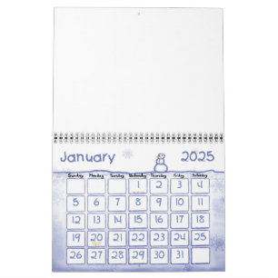 Anpassningsbar Kalender - målade säsonger