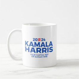 Anpassningsbar Kamala Harris 2024 Kaffemugg