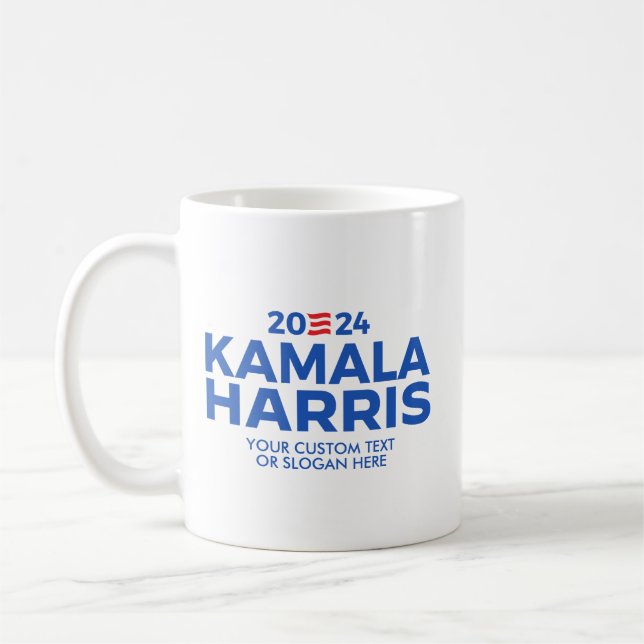 Anpassningsbar Kamala Harris 2024 Kaffemugg (Vänster)