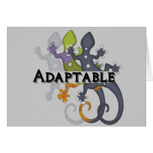 Anpassningsbar kameleont hälsningskort