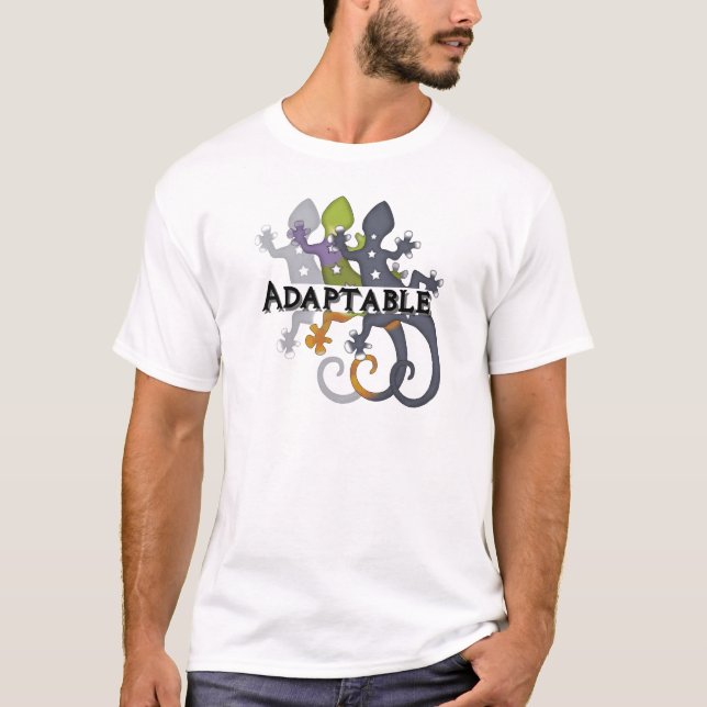 Anpassningsbar kameleont tee shirt (Framsida)