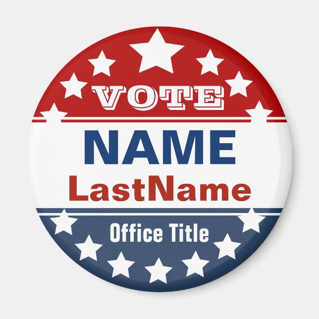 Anpassningsbar Kampanj Magnet (Framsidan)