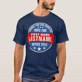 Anpassningsbar Kampanj-mall T Shirt