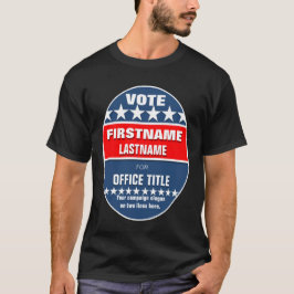 Anpassningsbar Kampanj-mall T Shirt