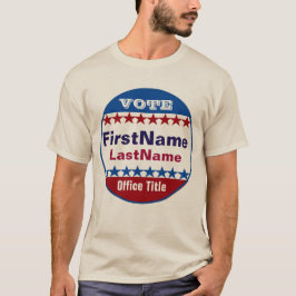 Anpassningsbar Kampanj-mall T Shirt