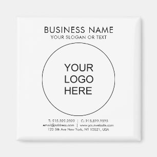 Anpassningsbar - kampanjfyrkantig mall Logotypen h Magnet