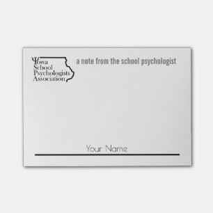 Anpassningsbar kända Iowa skolar Psych. Assoc. Post-it Block