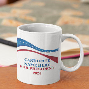Anpassningsbar Kandidat till presidentvalet 2024 Kaffemugg