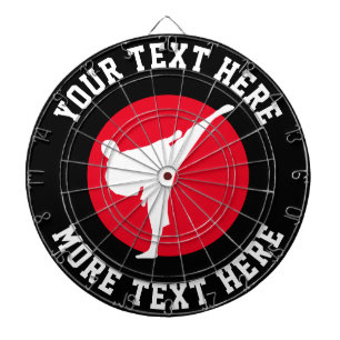 Anpassningsbar karate dartboard med martialkonst d darttavla