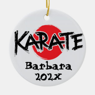 Anpassningsbar Karate Julgran Julgransprydnad Keramik
