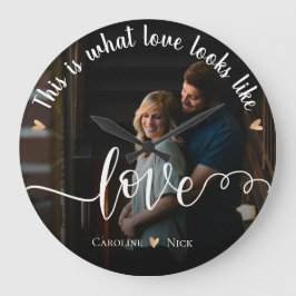 Anpassningsbar KÄRLEK "Det här är vad Kärlek ser u Stor Klocka