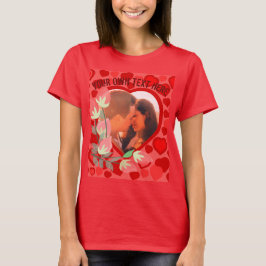 anpassningsbar kärlek-foto t shirt