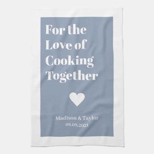 Anpassningsbar KÄRLEK kökshandduk för (Vertikal)