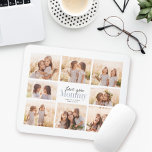 Anpassningsbar Kärlek You Grandma Barnbarn Photo C Musmatta<br><div class="desc">Kärlek du mormor! En vacker modern familjefolleringsgåva till en älskad mormor kombinerar handskrivet skript med modern typografi och layout. Fyll den här anpassningsbarnas musknapp med åtta favoritfoton från barnbarn,  bröllop och andra livshändelser och ge mormors ansikte ett leende i åratal till komen.</div>