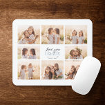 Anpassningsbar Kärlek You pappa Fars dag Photo Col Musmatta<br><div class="desc">Kärlek du pappa! En vacker,  modern fotosamlingspresent för en älskad far kombinerar handskript med modern typografi och layout. Fyll den här musknappen i anpassningsbarna med åtta favoritfoton från familjer med barn,  bröllop och andra livshändelser och ge pappa ansikte ett leende i åratal till komen.</div>