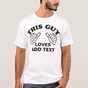Anpassningsbar kärlekar för denna grabb t-shirt