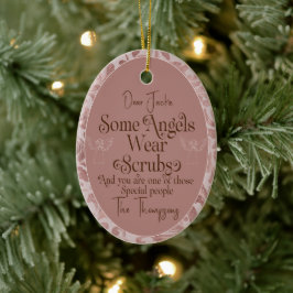 Anpassningsbar Karrigerare  rosa Julprydnad Julgransprydnad Keramik