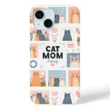 Anpassningsbar "Katt Mamma" iphone case