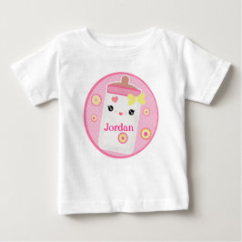 Anpassningsbar Kawaii Baby Flaska Girl Girl Baby R T-shirt