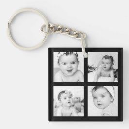 Anpassningsbar Keepsaké Photo Collage Black 4 Bild
