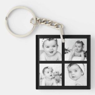 Anpassningsbar Keepsaké Photo Collage Black 4 Bild