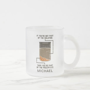 Anpassningsbar Kemi-lösning Utfäller lab-tagg Frostad Glasmugg