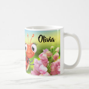 Anpassningsbar keramiska mugg ladybug-vänliga Sna