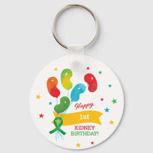 Anpassningsbar Kidney Transplant Birthday Nyckelring