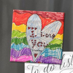 Anpassningsbar Kids Art Keepsaké Magnet