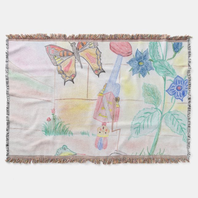 Anpassningsbar Kids Artwork, Nutcracker leksak, bu Filt (Framsidan)