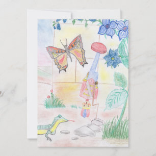 Anpassningsbar Kids Artwork, Nutcracker leksak, bu Inbjudningar