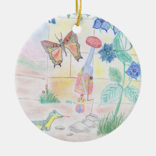 Anpassningsbar Kids Artwork, Nutcracker leksak, bu Julgransprydnad Keramik