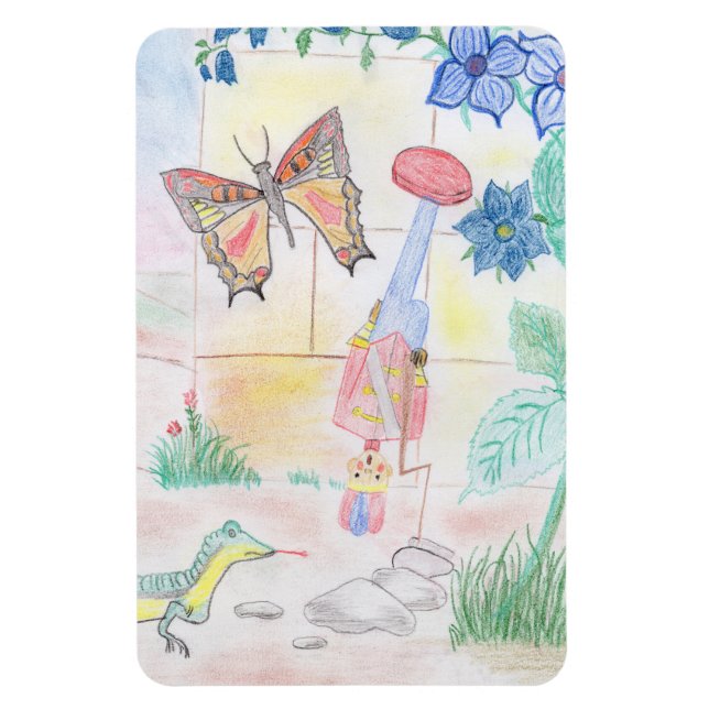 Anpassningsbar Kids Artwork, Nutcracker leksak, bu Magnet (Vertikal)