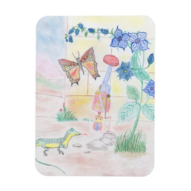 Anpassningsbar Kids Artwork, Nutcracker leksak, bu Magnet (Vertikal)