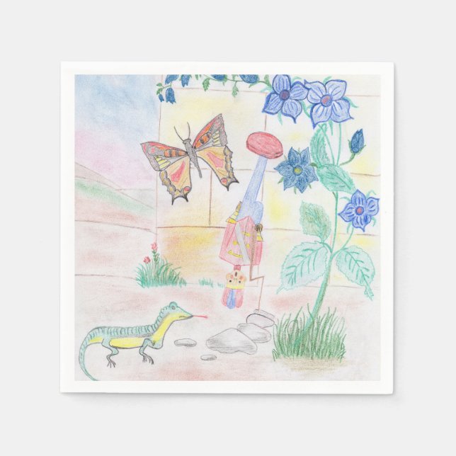 Anpassningsbar Kids Artwork, Nutcracker leksak, bu Pappersservett (Framsidan)