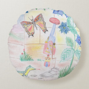 Anpassningsbar Kids Artwork, Nutcracker leksak, bu Rund Kudde