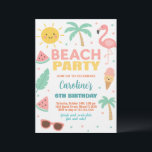 Anpassningsbar Kids Beach Birthday-inbjudan och Pa Inbjudningar<br><div class="desc">Fira i Sunny stil med den här Anpassningsbarna Kids Beach Birthday Investigation och matcha party decor! Designat med tropiskt mjöl, vinkart hav, solsken, strand bollar och lekfulla accenter är det perfekten för sommarfödelsedagar, bassäng party eller firande vid havets utlopp. Helt redigerbart för att inkludera ditt barns namn, ålder och händelseinformation....</div>