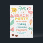 Anpassningsbar Kids Beach Birthday-inbjudan och Pa Inbjudningar<br><div class="desc">Fira i Sunny stil med den här Anpassningsbarna Kids Beach Birthday Investigation och matcha party decor! Designat med tropiskt mjöl, vinkart hav, solsken, strand bollar och lekfulla accenter är det perfekten för sommarfödelsedagar, bassäng party eller firande vid havets utlopp. Helt redigerbart för att inkludera ditt barns namn, ålder och händelseinformation....</div>