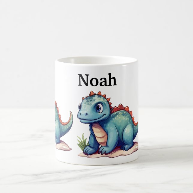 Anpassningsbar Kids Dinosaurs Publicering Kaffemugg (Center)