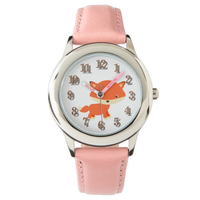 Anpassningsbar Kids Fox Watch 1079 av Zazz_it Armbandsur (Framsida)