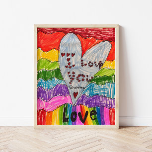 Anpassningsbar Kids Keepsakt Art-utskrifter och Po Poster