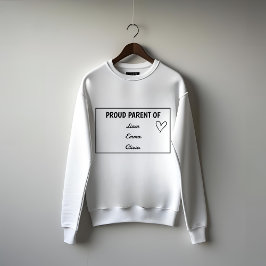 Anpassningsbar Kids Namn Sweatshirt - Proud Parent