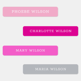 Anpassningsbar Kids School Namn Klistermärke