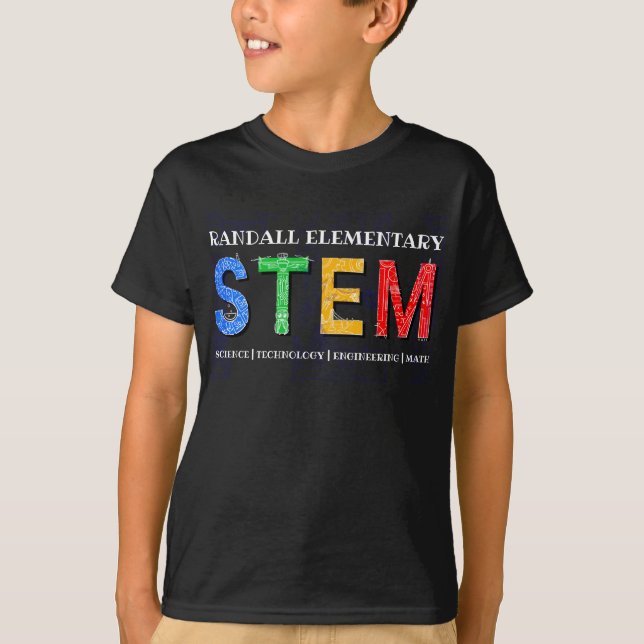 Anpassningsbar Kid's STEM T-Shirt (Framsida)