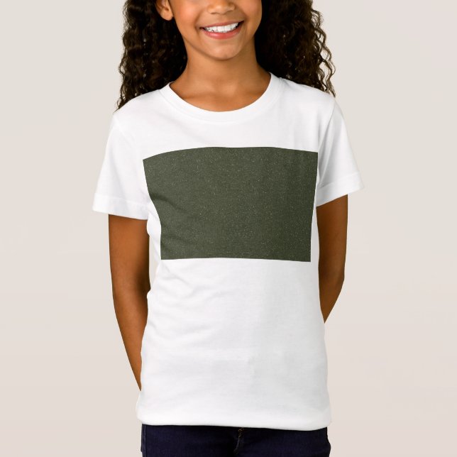 Anpassningsbar Kids'Tee - Moss Grönt Spark Block T Shirt (Framsida)