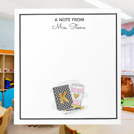 Anpassningsbar Kindergarten Lärare Apprecition Bla Anteckningsblock