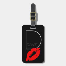 Anpassningsbar Kiss Läppar Black Red Lipstick Davi