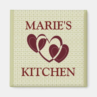 ANPASSNINGSBAR KITCHEN MAGNET..LÄGG TILL NAMNET MAGNET
