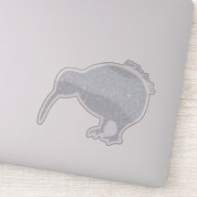 ANPASSNINGSBAR Kiwi Gnistra Glitter Sticker